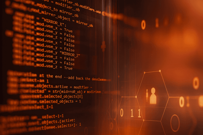Illustration de développement logiciel et IA