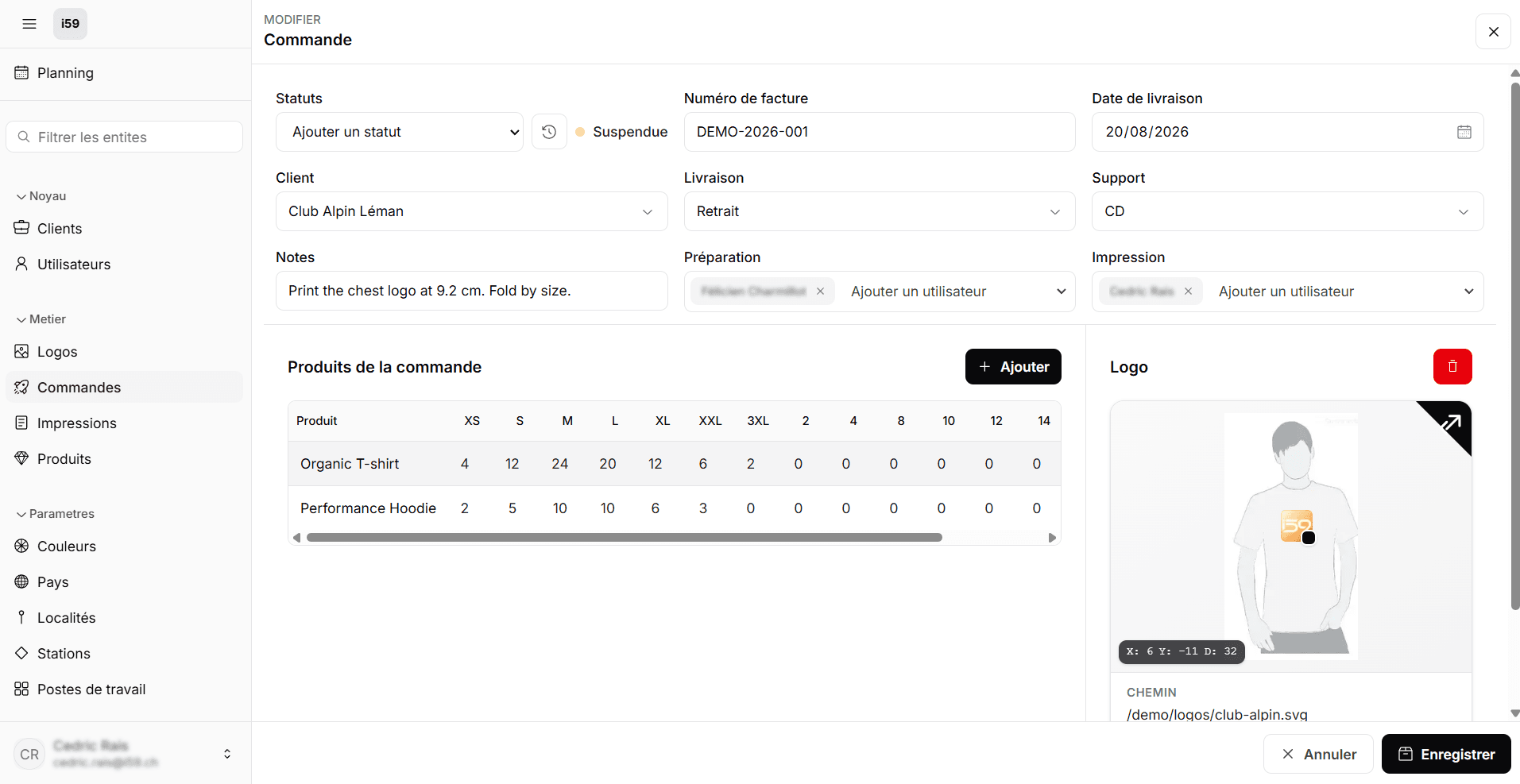 Gestion des commandes modernisée